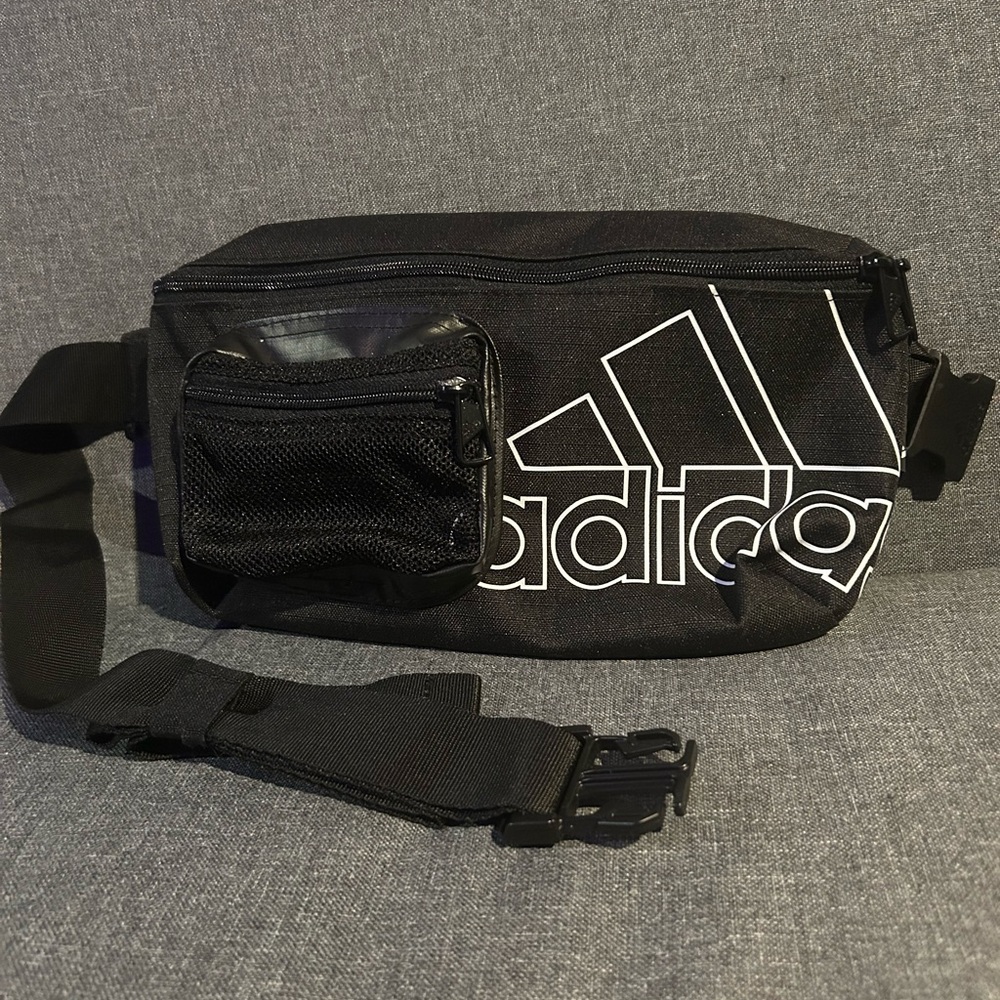 Adidas Black Waist Bag/Crossbody Unisex